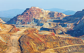wide view of copperhead mining operation